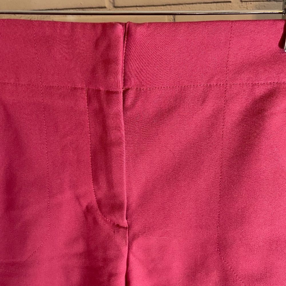 Loft Marisa Skinny Rose Pink Crop Pants Sz 2 - Picture 9 of 10